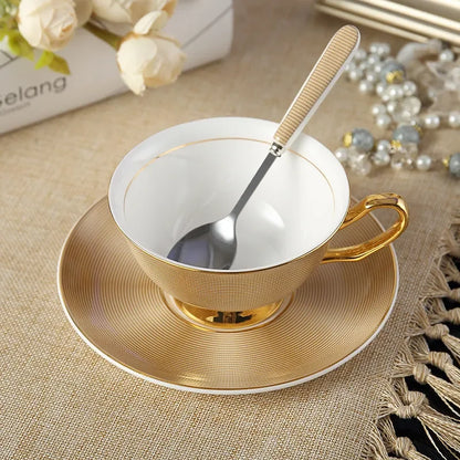 Royal Classical Bone China British Black Tea Cup Luxurious Ceramic Coffee Cups High Quality Bone Porcelain