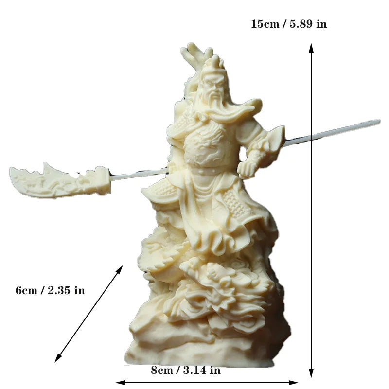 Royal Dragon Guan Gong Decorative Figures Statue Resin Art Sculpture The Chinese God of Wealth living room room feng shui statue