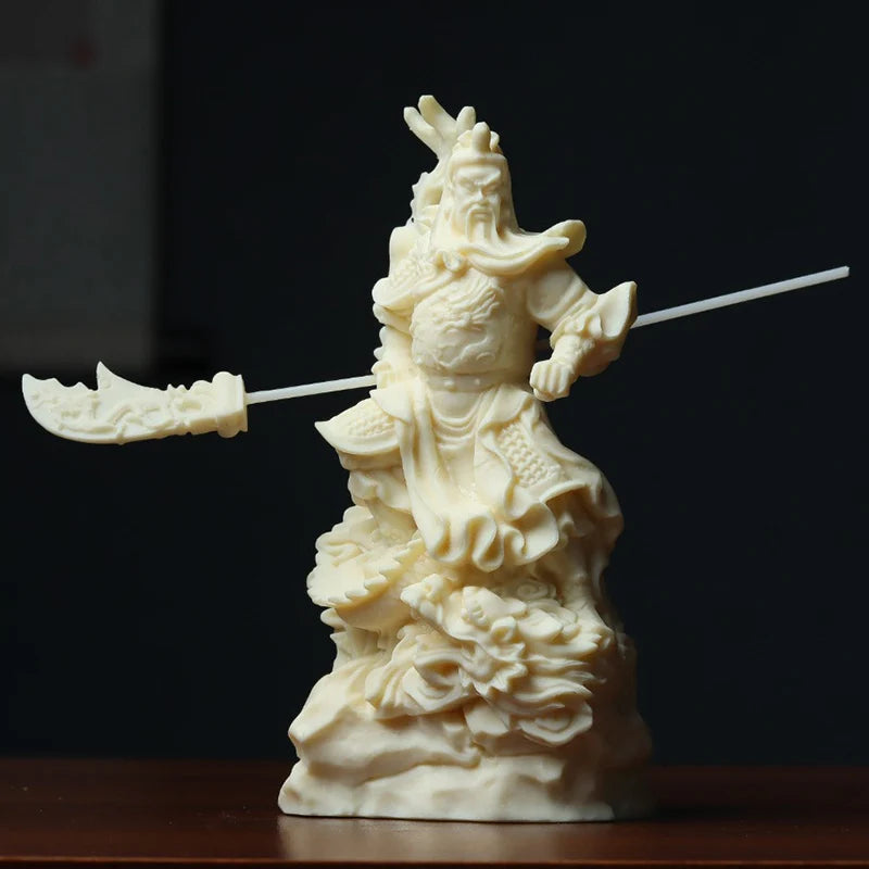 Royal Dragon Guan Gong Decorative Figures Statue Resin Art Sculpture The Chinese God of Wealth living room room feng shui statue
