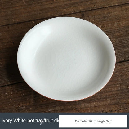 Ru Ware Sancai Gaiwan Tea Cup Large Handmade Ice Crack Ceramic Single Non-Scald Tea Making Kung Fu Teaware Chinese Gaiwan