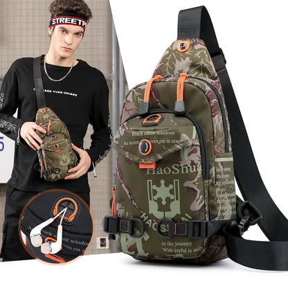 Ruil 2020 Men Shoulder Bags Personalized Camouflage Messenger Bag Waterproof Nylon Versatile Travel Casual Bags