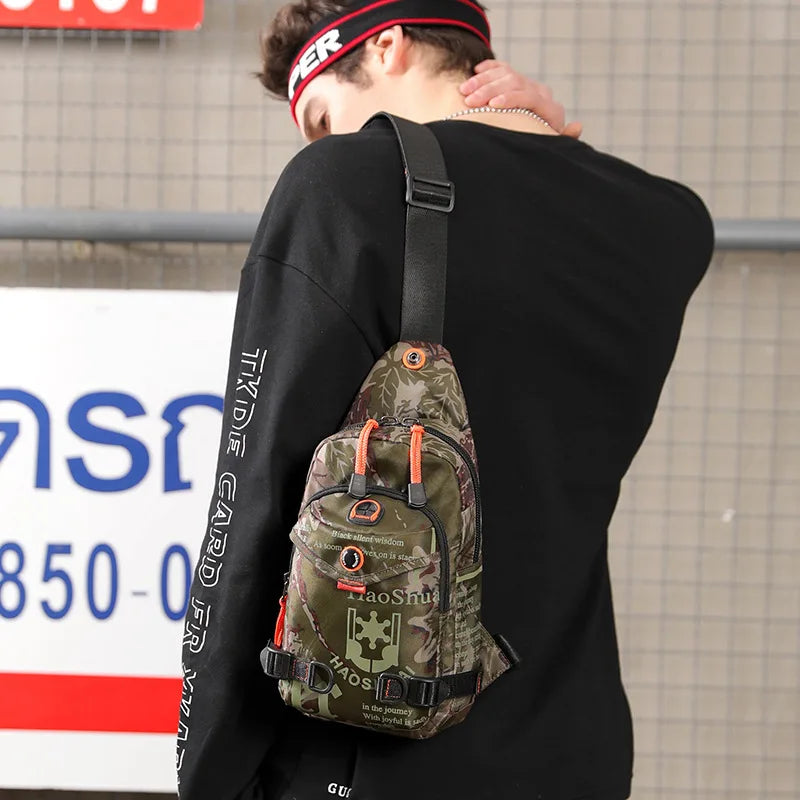 Ruil 2020 Men Shoulder Bags Personalized Camouflage Messenger Bag Waterproof Nylon Versatile Travel Casual Bags
