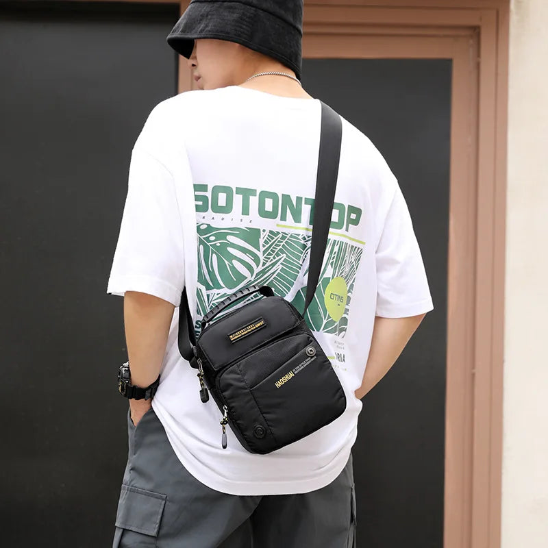 Ruil 2024 New Men Messenger Bag Messenger Shoulder Bag Men Small Shoulder Bag Work Business Waterproof Waiting Bag Wallet