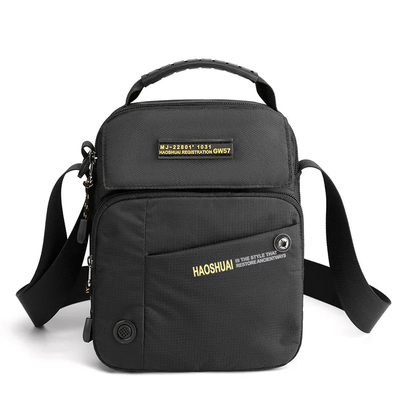 Ruil 2024 New Men Messenger Bag Messenger Shoulder Bag Men Small Shoulder Bag Work Business Waterproof Waiting Bag Wallet