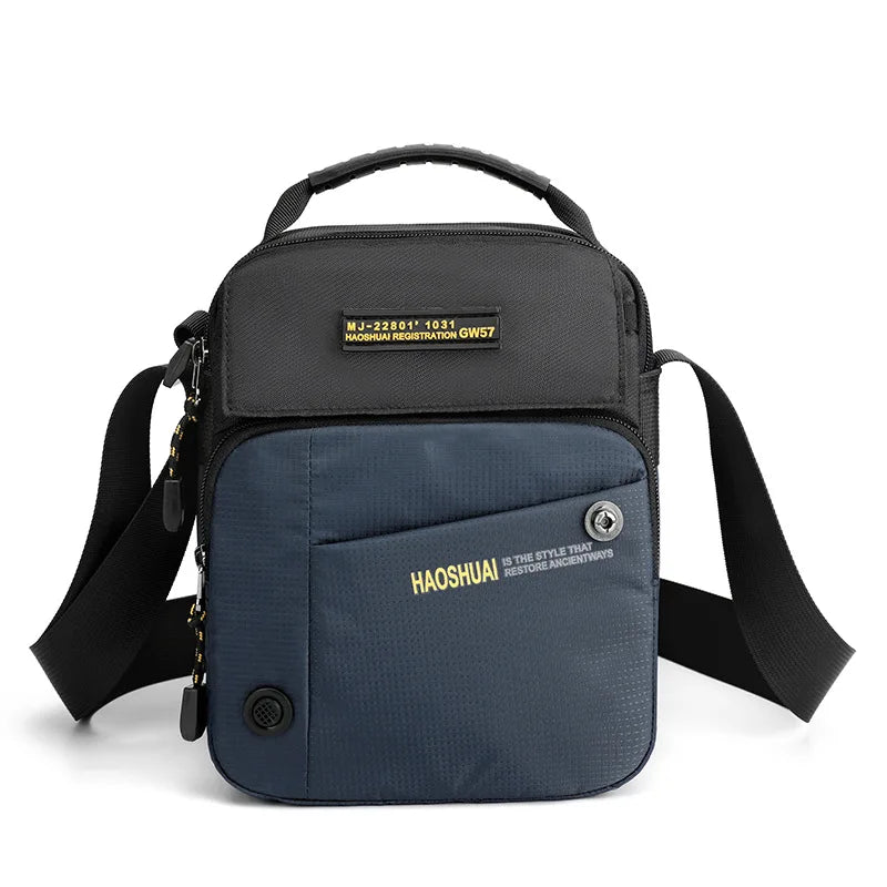 Ruil 2024 New Men Messenger Bag Messenger Shoulder Bag Men Small Shoulder Bag Work Business Waterproof Waiting Bag Wallet