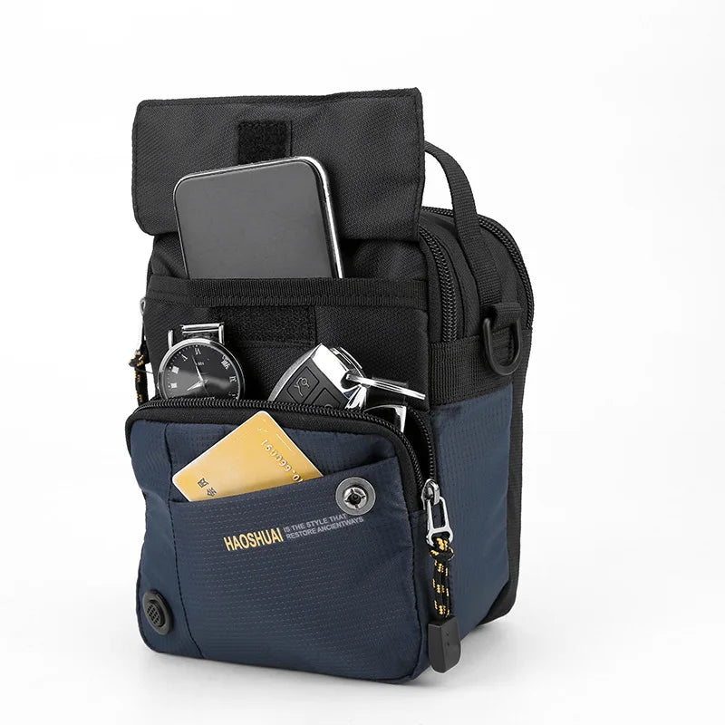Ruil 2024 New Men Messenger Bag Messenger Shoulder Bag Men Small Shoulder Bag Work Business Waterproof Waiting Bag Wallet
