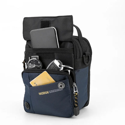 Ruil 2024 New Men Messenger Bag Messenger Shoulder Bag Men Small Shoulder Bag Work Business Waterproof Waiting Bag Wallet