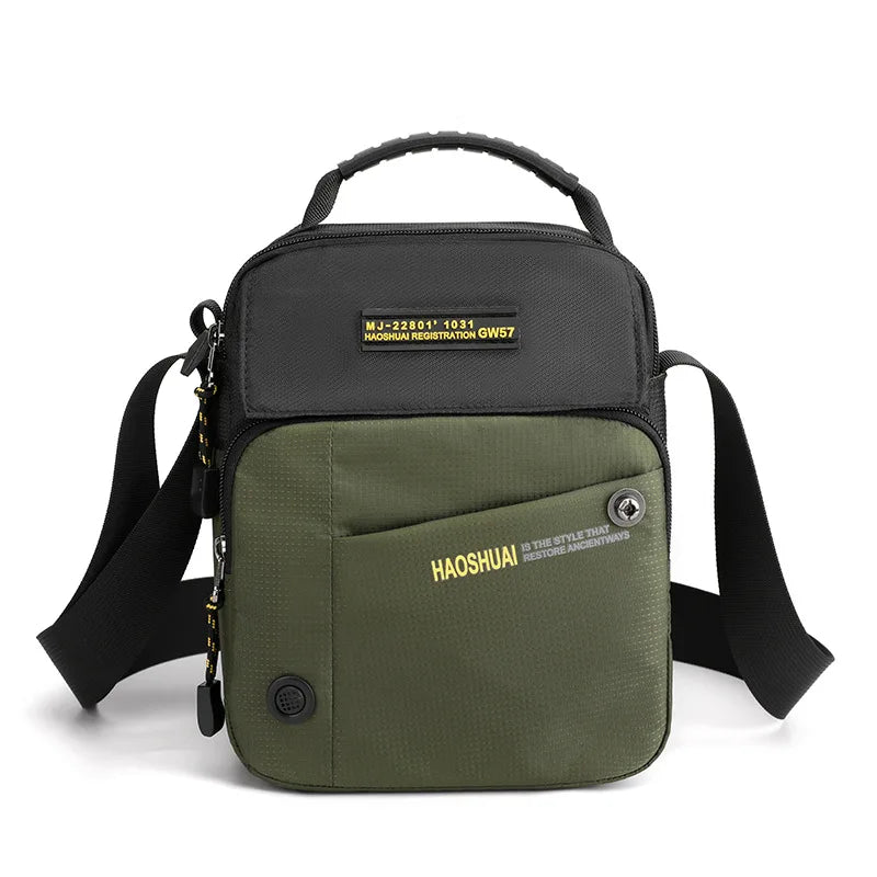 Ruil 2024 New Men Messenger Bag Messenger Shoulder Bag Men Small Shoulder Bag Work Business Waterproof Waiting Bag Wallet