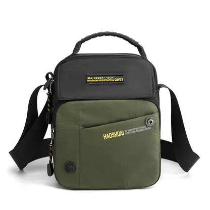 Ruil 2024 New Men Messenger Bag Messenger Shoulder Bag Men Small Shoulder Bag Work Business Waterproof Waiting Bag Wallet
