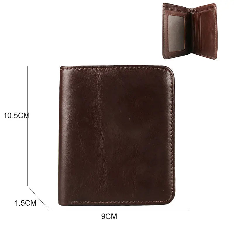 Ruil 2024 New Men Wallet Top Quality England Retro Style Handmade Goat Skin Zipper Handbag Coin Purse Waist Bag