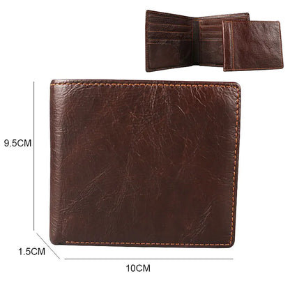 Ruil 2024 New Men Wallet Top Quality England Retro Style Handmade Goat Skin Zipper Handbag Coin Purse Waist Bag