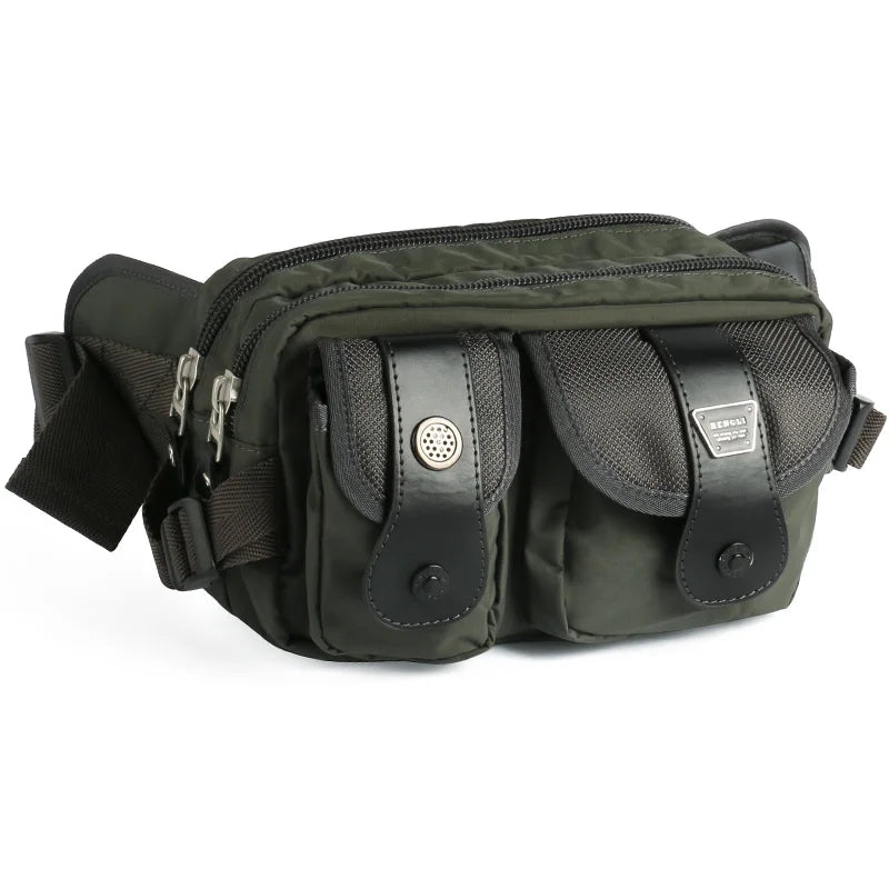 Ruil Belt bag Multifunction Men Messenger Waist Bags Wear Resistant Oxford Cloth Casual Travel Toolkit Handbags