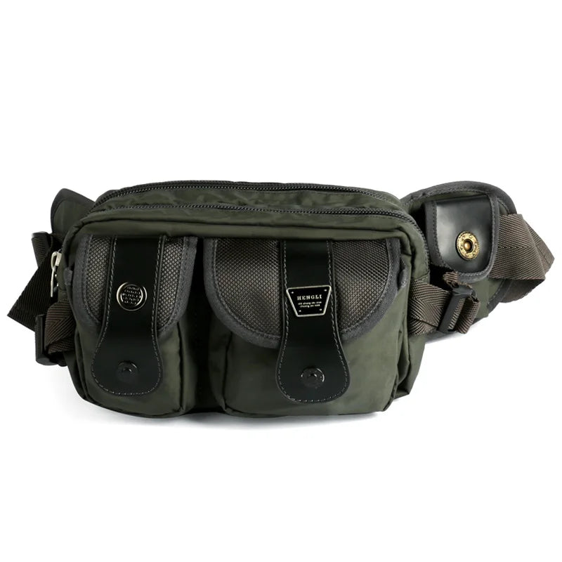 Ruil Belt bag Multifunction Men Messenger Waist Bags Wear Resistant Oxford Cloth Casual Travel Toolkit Handbags