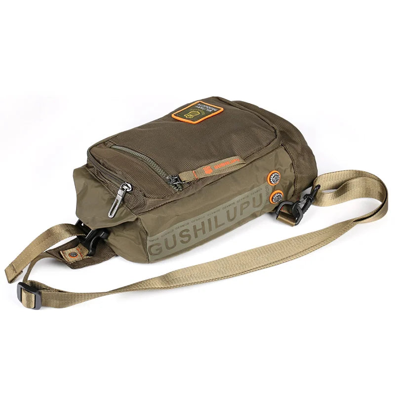 Ruil Fashion Trend Waterproof Oxford Cloth Man Bags Top Quality Chest Pack Vintage Crossbody Shoulder Bagchest bag