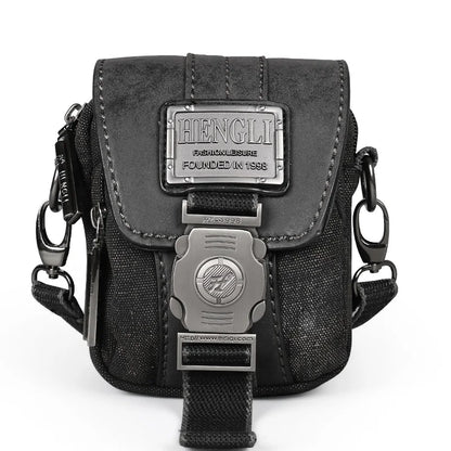 Ruil High-Quality Retro Canvas Small Bag Men Fashion Multi-Functional Pockets Leisure Travel Phone Bags Toolkit Vintage Package