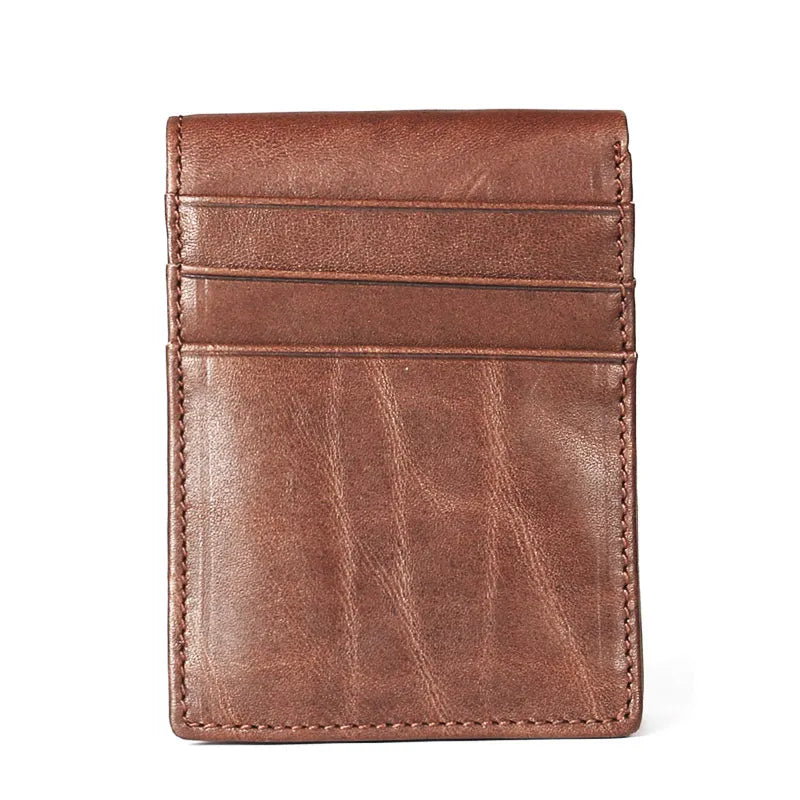 Ruil Luxury retro casual 100% Ruil authentic genuine leather men's short wallet coin purse Card ID Holders