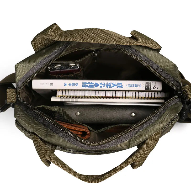Ruil Men Oxford Cloth Shoulder Bag Outdoors Protects Portable Waterproof Messenger Leisure Bags