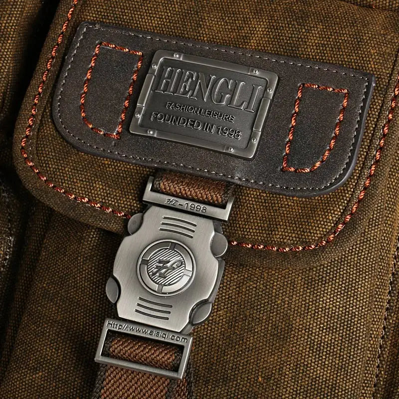 Ruil Multifunction Men Retro Classic Briefcase Canvas Vintage Wear Resistant Bags Leisure Toolkit Package