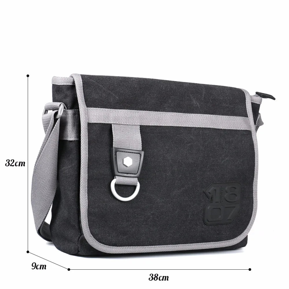 Ruil New Man Crossbody Bags Messenger Retro Canvas Crossbody Bag Leisure Tooling Package European American Style