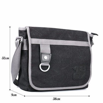 Ruil New Man Crossbody Bags Messenger Retro Canvas Crossbody Bag Leisure Tooling Package European American Style