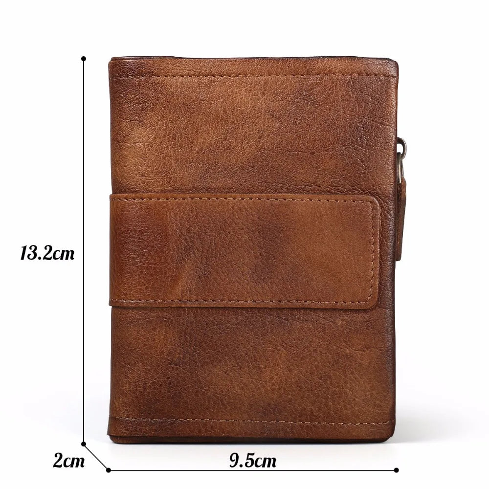 Ruil Top Quality Retro Fashion Burnish Genuine Leather Men Mini Purses Wallet Coin Pocket Card Purse Hot Sale!