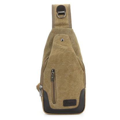 Ruil chest bagNew Fashion Man Shoulder Bag Men Canvas Messenger Bags Casual Travel Military Bag