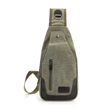 Ruil chest bagNew Fashion Man Shoulder Bag Men Canvas Messenger Bags Casual Travel Military Bag