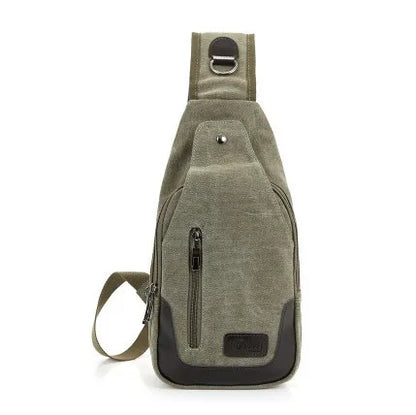 Ruil chest bagNew Fashion Man Shoulder Bag Men Canvas Messenger Bags Casual Travel Military Bag