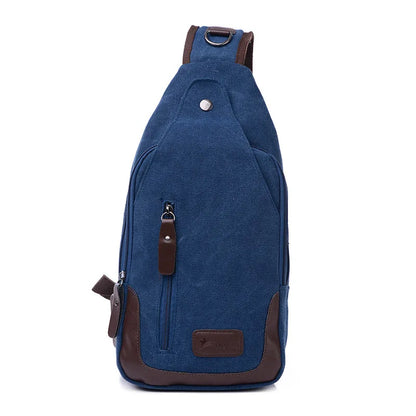 Ruil chest bagNew Fashion Man Shoulder Bag Men Canvas Messenger Bags Casual Travel Military Bag