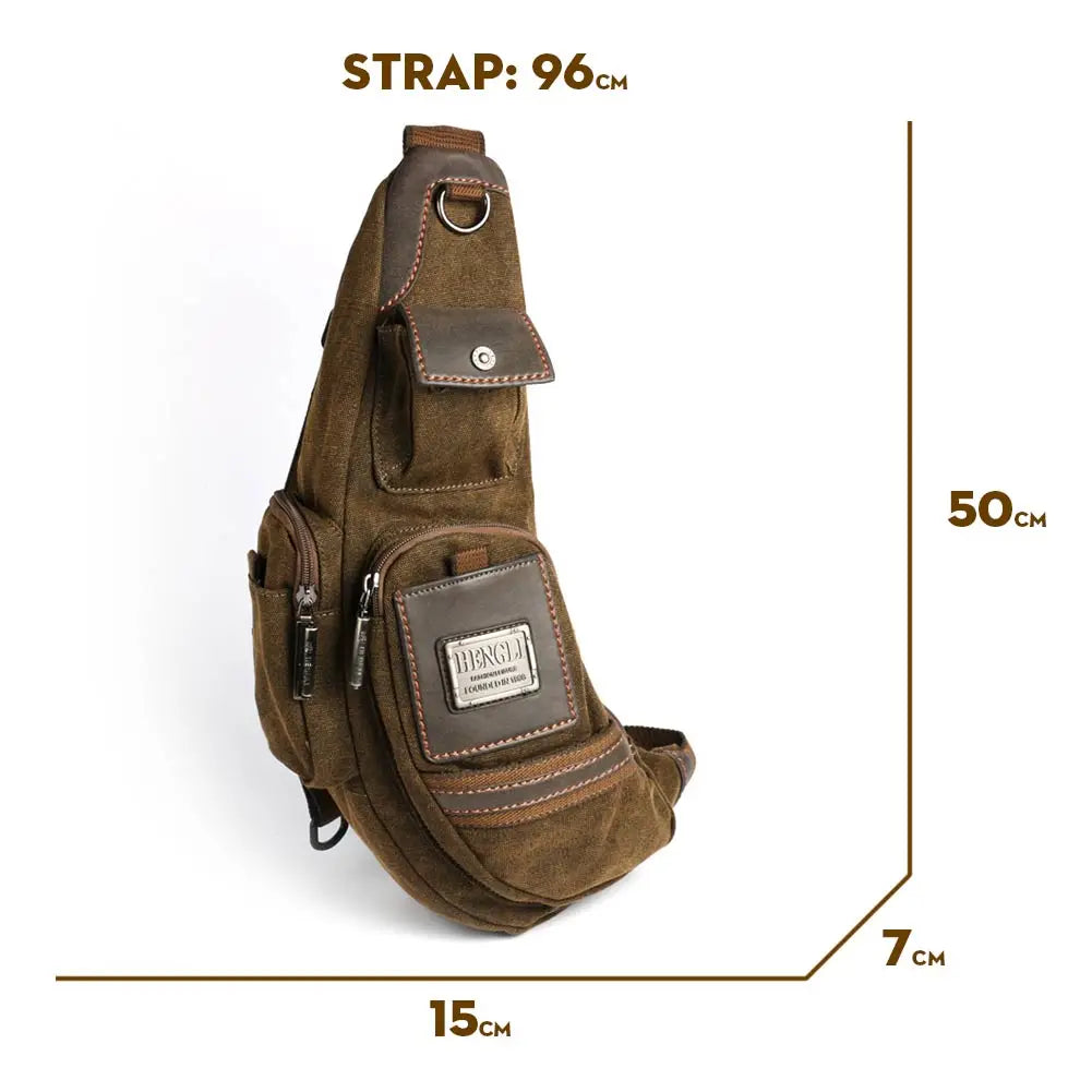Ruil shoulder bag husband Men Canvas Versatile Casual Shoulder Messenger Bags Retro Travel Bag Free Shipping Chest bag