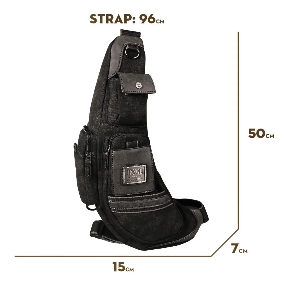Ruil shoulder bag husband Men Canvas Versatile Casual Shoulder Messenger Bags Retro Travel Bag Free Shipping Chest bag