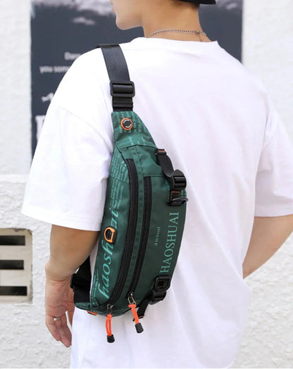 Running Men Nylon Waist Fanny Bum Hip Bag Travel Military Anti-theft Male Messenger Sling Chest Belt Pack Bags New