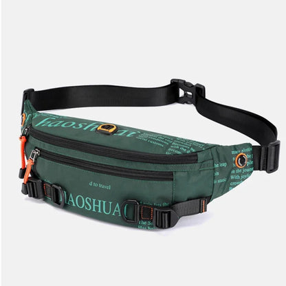 Running Men Nylon Waist Fanny Bum Hip Bag Travel Military Anti-theft Male Messenger Sling Chest Belt Pack Bags New