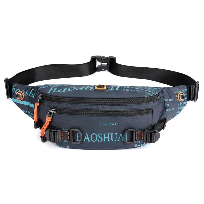 Running Men Nylon Waist Fanny Bum Hip Bag Travel Military Anti-theft Male Messenger Sling Chest Belt Pack Bags New