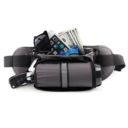 Running Waist Belt Bag Marathon With Water Bottle Phone Sports Trail Riding Climbing Fishing Men Male Fanny Pack Cycling Pocket
