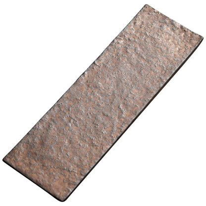 Rust Glaze Gilding Dry Pour Small Tea Tray Tray Japanese Simple Single Layer Pot Holder Support Rectangular Household Tea Tabl