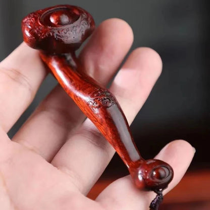 Ruyi  Red Sandalwood High Oil Density Carving Meaning Good To Send Elders Wood Carving  Mainland China Figurine Moderne Decor