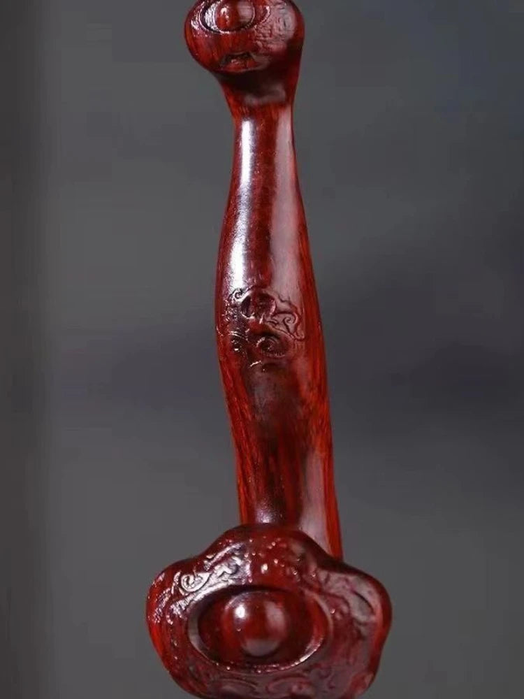 Ruyi  Red Sandalwood High Oil Density Carving Meaning Good To Send Elders Wood Carving  Mainland China Figurine Moderne Decor