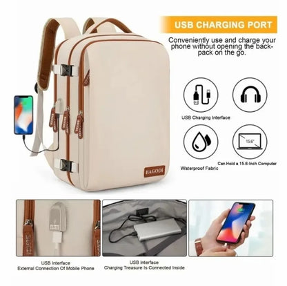Ryanair Multifunctional Travel Backpack Airplane Cabin For Women Men Laptop Anti-theft Business Easyjet Plane 45x30x20 Backpacks
