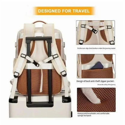 Ryanair Multifunctional Travel Backpack Airplane Cabin For Women Men Laptop Anti-theft Business Easyjet Plane 45x30x20 Backpacks