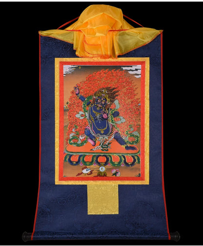 GOOD Thangka Tibet Buddhism HOME temple altar WALL Decor art  Vajrapani Bodhisattva Buddha Mandala Thang-ga Hanging painting