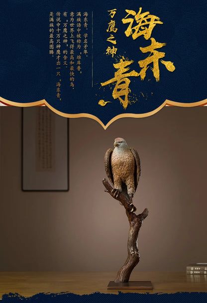 Limited Edition HOME OFFICE TOP COOL Collection Arab Eagles hawk brass art Company Business Courage Success decoration Large