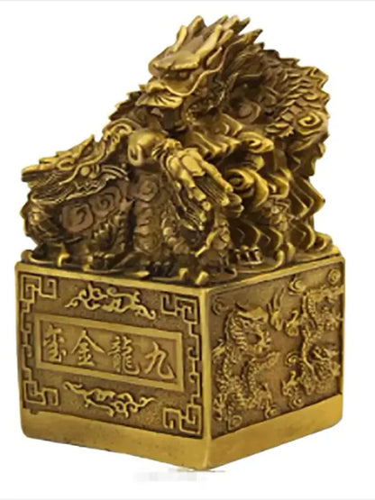 Wholesale pure copper dragon print ornaments Home crafts ornaments