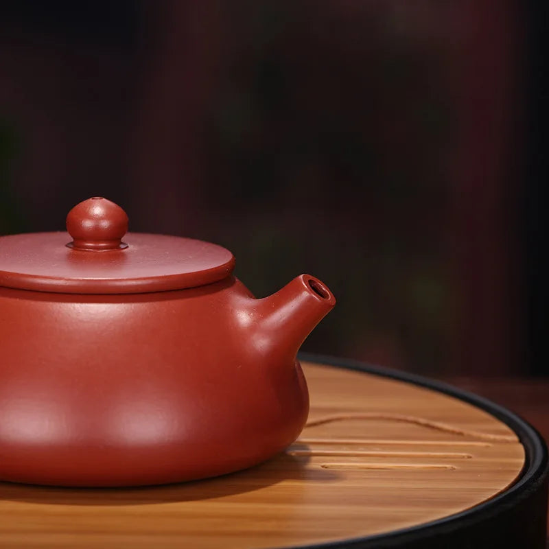 Dahongpao Handmade Treasures Stone Scoop, Purple Clay Pot, Drinkware, Kettle Teaware, Purple Clay Drinkware
