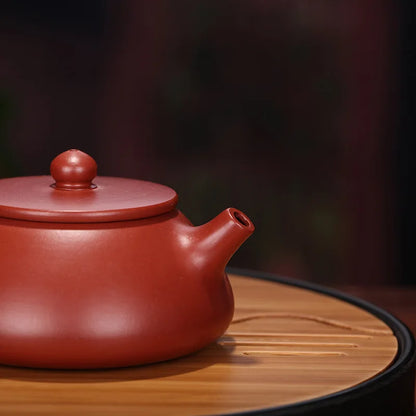 Dahongpao Handmade Treasures Stone Scoop, Purple Clay Pot, Drinkware, Kettle Teaware, Purple Clay Drinkware
