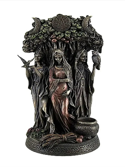 Resin Statues Danu Irish Triple Goddess Cast Bronze Statue