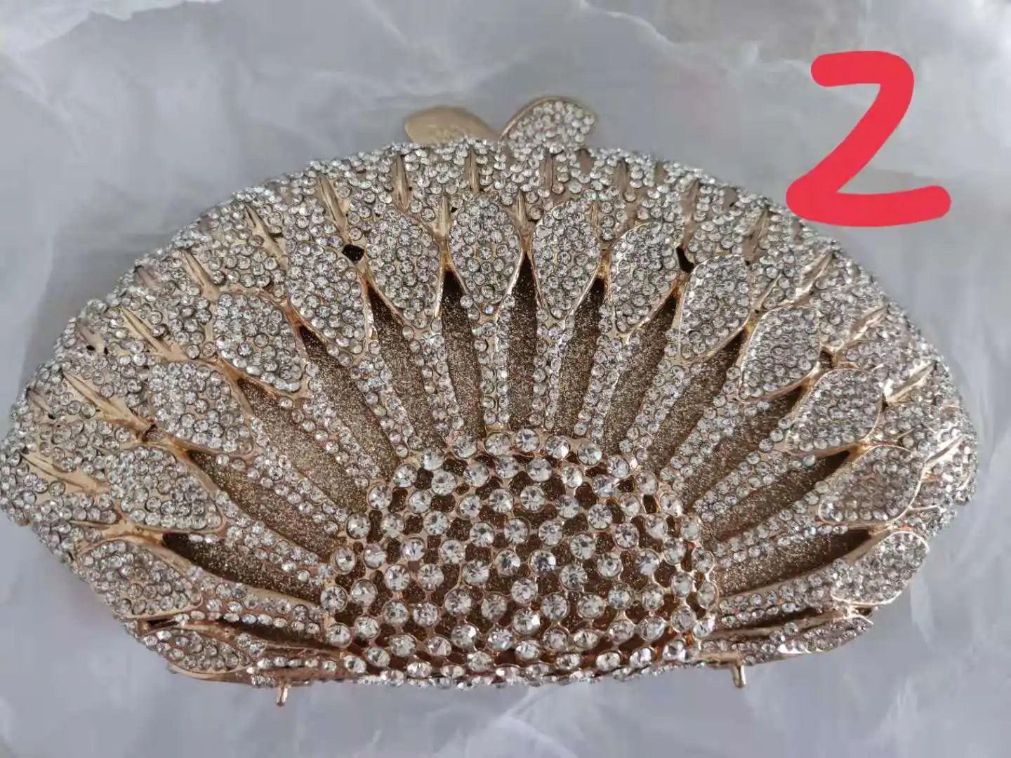 Woman Green Champagne White Flower Diamond Purse Floral Bridal Dinner Gift Clutches Banquet Handbag Wedding Party Rhinestone Bag