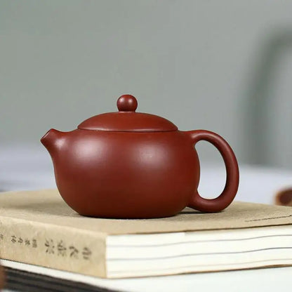 Dahongpao Xishi Pot Carved And Painted Tea SetZisha Teapot Yixing Handmade Kung-fu TeawarePurple Clay Drinkware For Puer