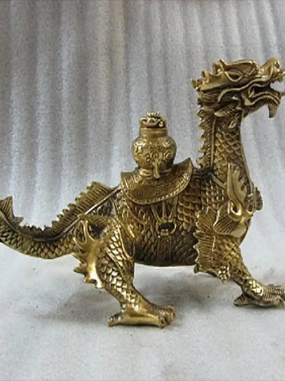 A cornucopia of pure copper dragon copper fin the Dragon talisman Zhaocai Home Furnishing feng shui ornaments