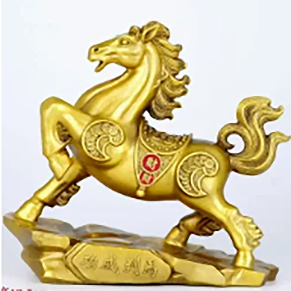 Bronze horse ornaments, home accessories, gifts, Chinese zodiac, office wine cabinet, table decoration